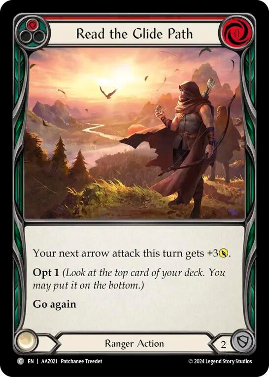 Image for Read the Glide Path (Red) (Armory Deck: Azalea) (AAZ021) - Flesh and Blood TCG