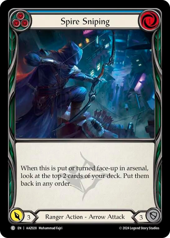 Image for Spire Sniping (Blue) (Armory Deck: Azalea) (AAZ028) - Flesh and Blood TCG