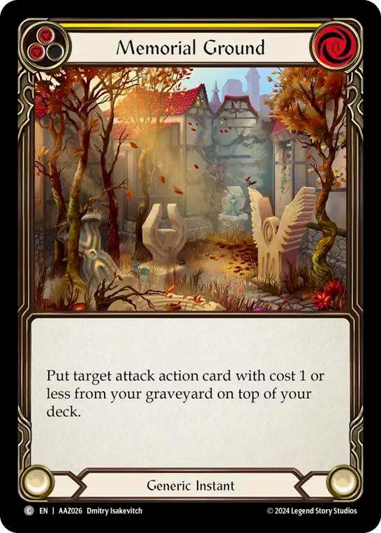 Image for Memorial Ground (Armory Deck: Azalea) (AAZ026) - Flesh and Blood TCG