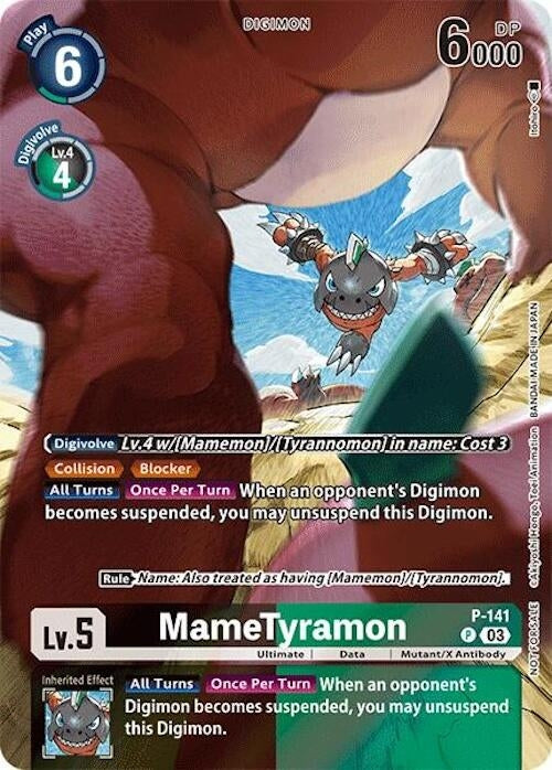 Image for MameTyramon (Update Pack 2024) (D-PR) (P-141 P) - Digimon Card Game