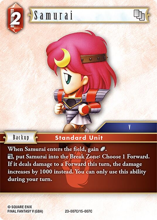 Image for Samurai (Hidden Trials) (23-007C/15-007C) - Final Fantasy TCG