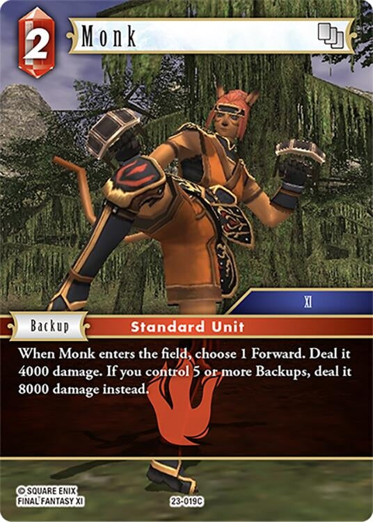 Image for Monk (Hidden Trials) (23-019C) - Final Fantasy TCG