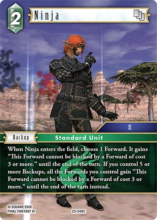 Image for Ninja (Hidden Trials) (23-049C) - Final Fantasy TCG