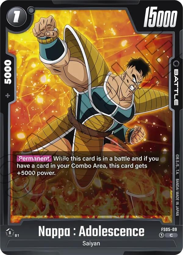 Image for Nappa : Adolescence (Starter Deck 5: Bardock) (FS05-09) - Dragon Ball Super: Fusion World