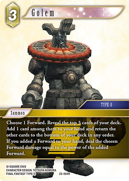 Image for Golem (Hidden Trials) (23-064R) - Final Fantasy TCG