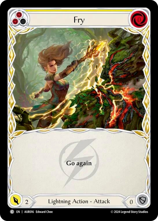 Image for Fry (Yellow) (1st Strike) (AUR016) - Flesh and Blood TCG