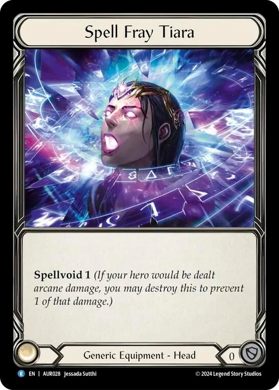 Image for Spell Fray Tiara (AUR) (1st Strike) (AUR028) - Flesh and Blood TCG