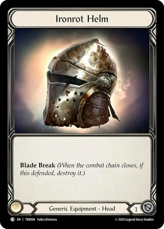 Image for Ironrot Helm (TER) (1st Strike) (TER004) - Flesh and Blood TCG