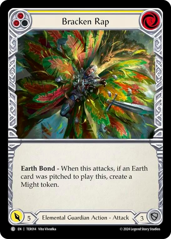 Image for Bracken Rap (Yellow) (1st Strike) (TER014) - Flesh and Blood TCG