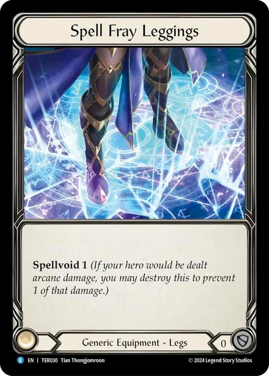 Image for Spell Fray Leggings (TER) (1st Strike) (TER030) - Flesh and Blood TCG