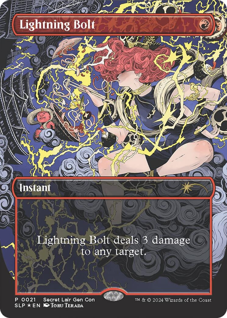 Image for Lightning Bolt (Secret Lair Showdown) (21) - Magic: The Gathering