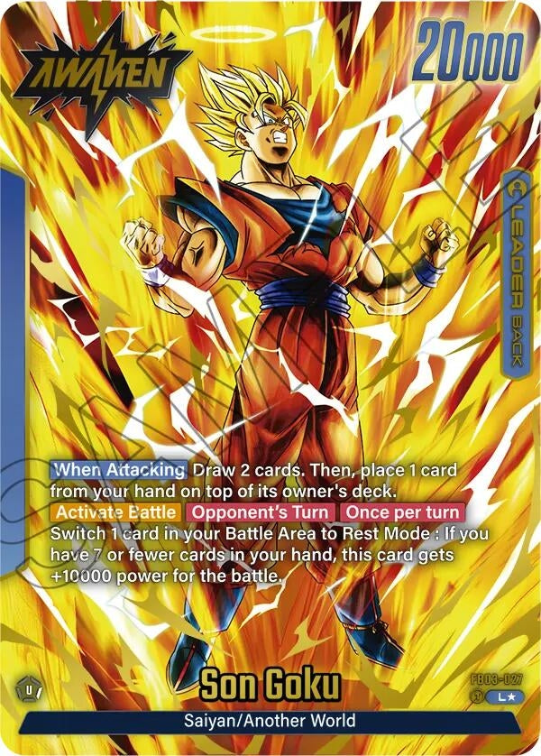 Image for Son Goku - FB03-027 (Alternate Art) (Raging Roar) (FB03-027) - Dragon Ball Super: Fusion World