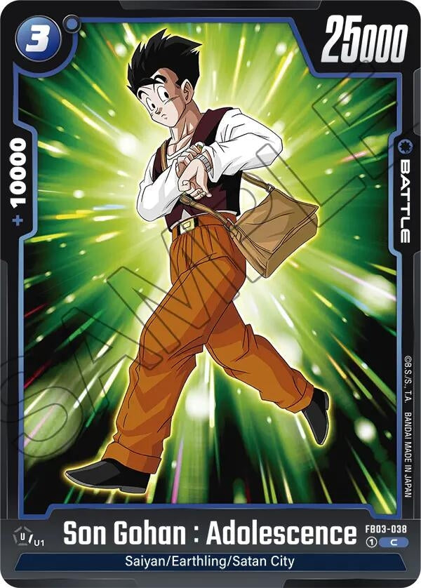 Image for Son Gohan : Adolescence - FB03-038 (Raging Roar) (FB03-038) - Dragon Ball Super: Fusion World