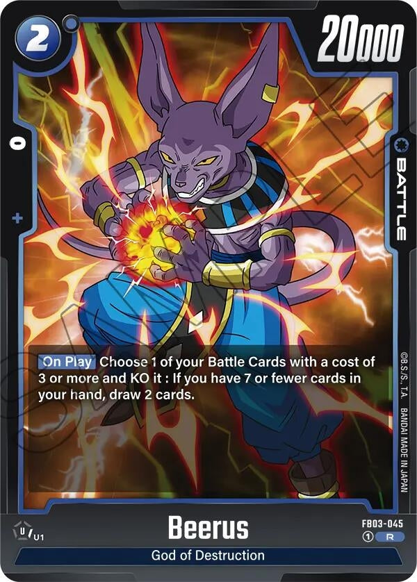 Image for Beerus - FB03-045 (Raging Roar) (FB03-045) - Dragon Ball Super: Fusion World