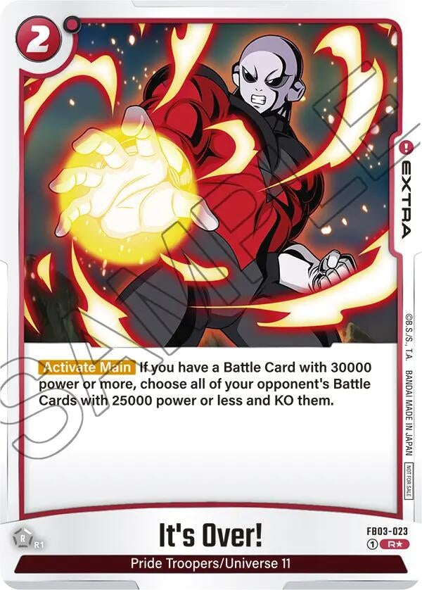 Image for It's Over! - FB03-023 (Championship Pack 02) (Tournament and Championship Promos) (FB03-023) - Dragon Ball Super: Fusion World