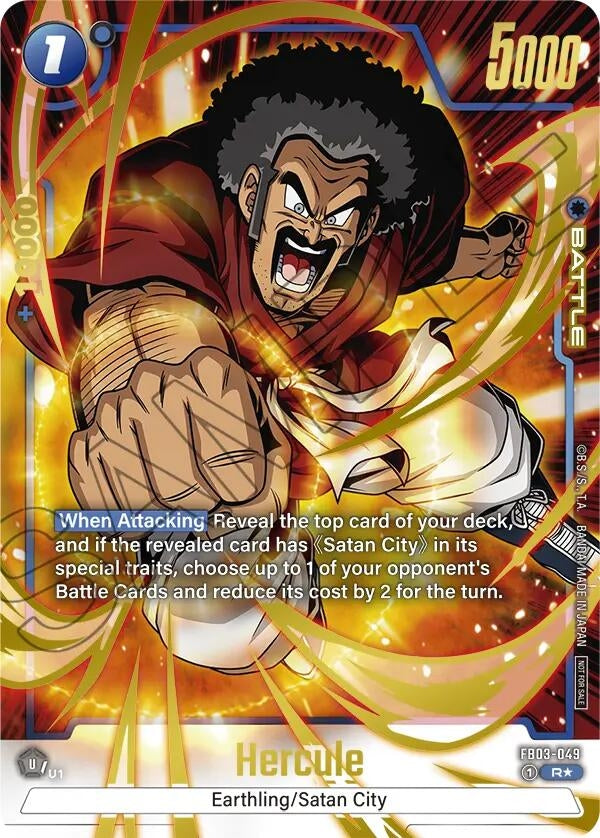 Image for Hercule - FB03-049 (Championship Pack 02) (Gold) (Tournament and Championship Promos) (FB03-049) - Dragon Ball Super: Fusion World