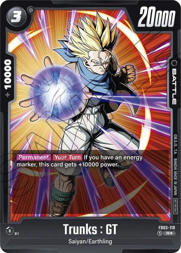Image for Trunks : GT - FB03-119 (Championship Pack 02) (Tournament and Championship Promos) (FB03-119) - Dragon Ball Super: Fusion World