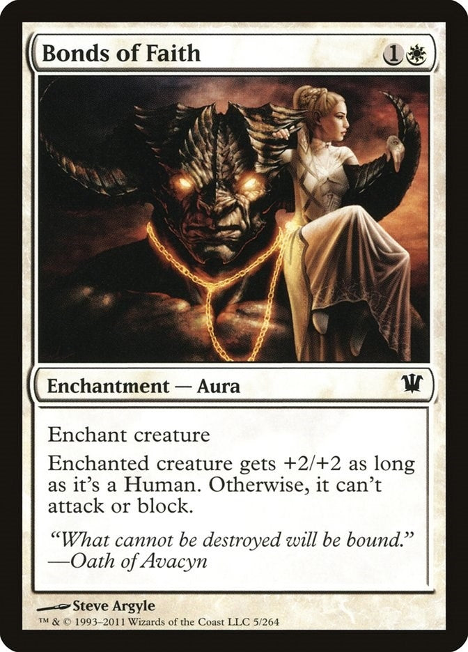 Image for Bonds of Faith (Innistrad) (5) - Magic: The Gathering