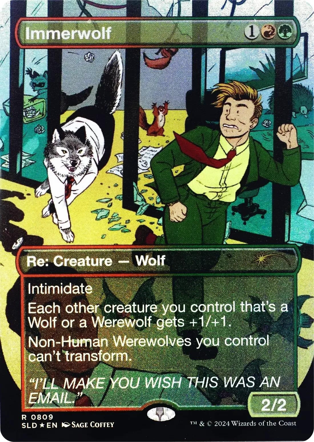 Image for Immerwolf (Rainbow Foil) (Secret Lair Drop Series) (809) - Magic: The Gathering