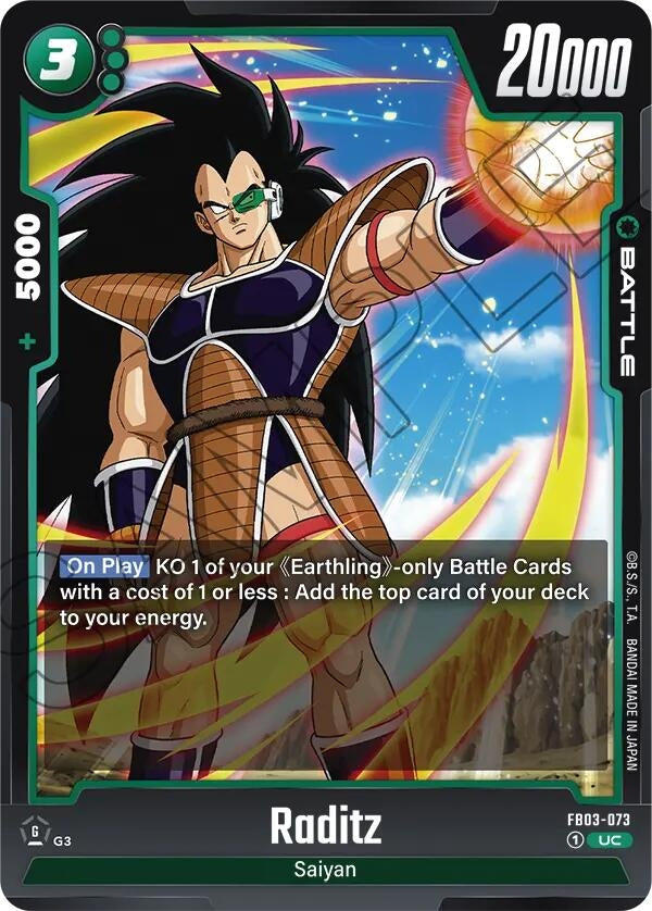 Image for Raditz - FB03-073 (Raging Roar) (FB03-073) - Dragon Ball Super: Fusion World