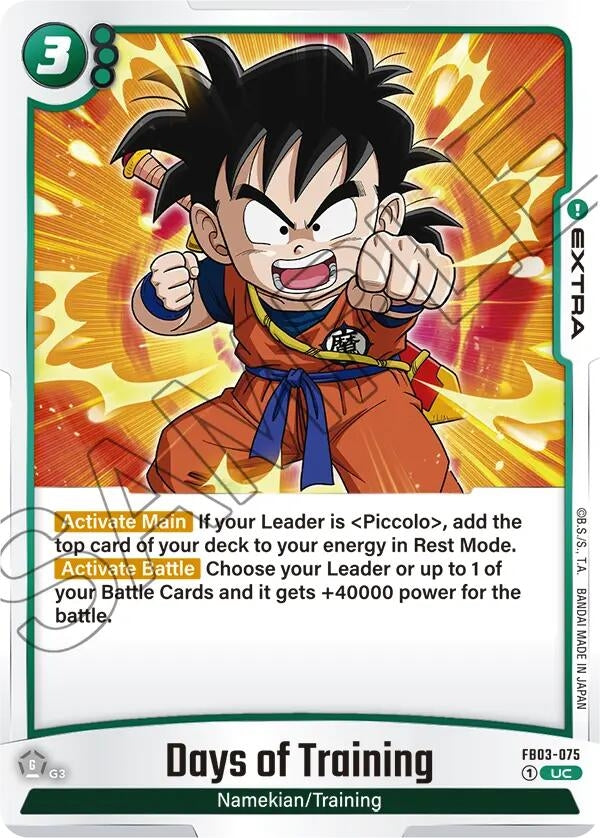 Image for Days of Training (Raging Roar) (FB03-075) - Dragon Ball Super: Fusion World