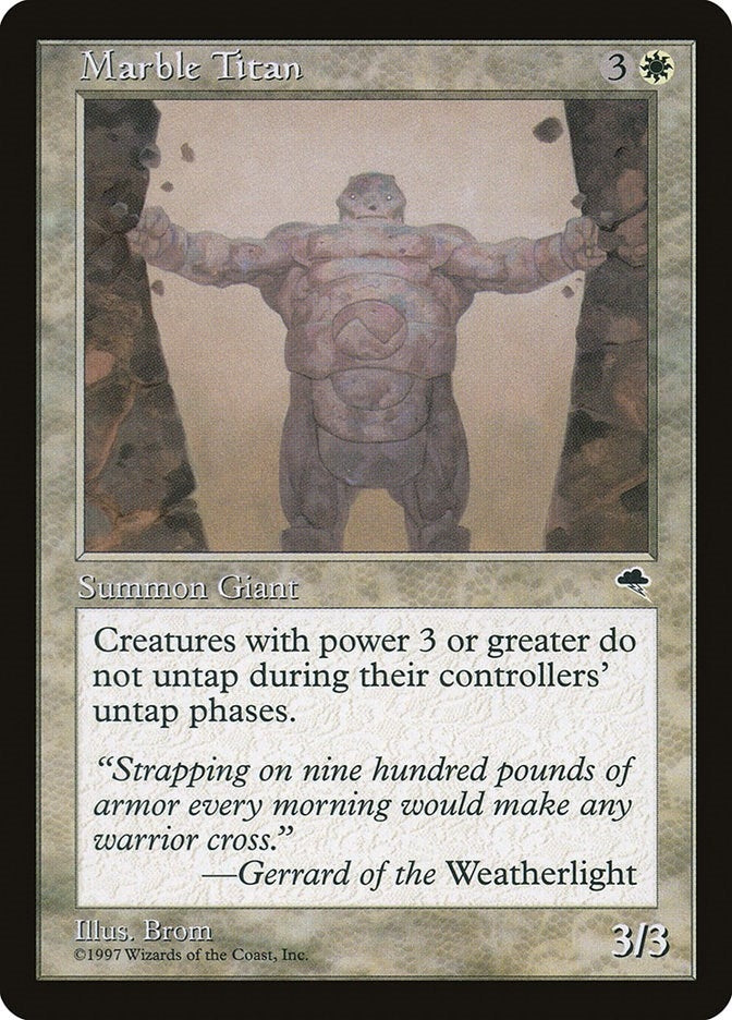Image for Marble Titan (Tempest) (28) - Magic: The Gathering