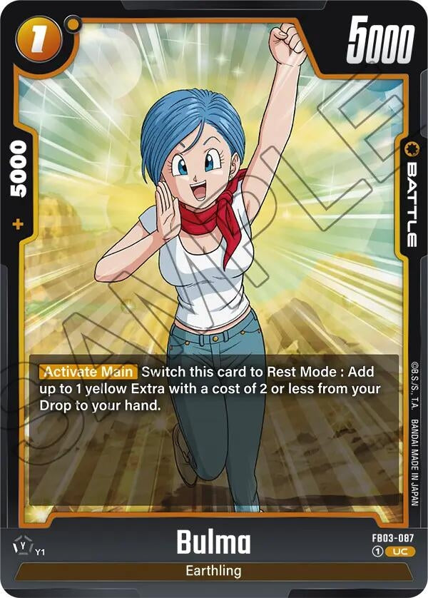 Image for Bulma - FB03-087 (Raging Roar) (FB03-087) - Dragon Ball Super: Fusion World