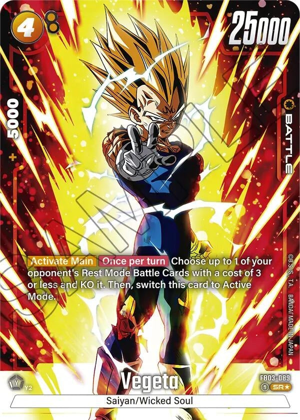 Image for Vegeta - FB03-089 (Alternate Art) (Raging Roar) (FB03-089) - Dragon Ball Super: Fusion World