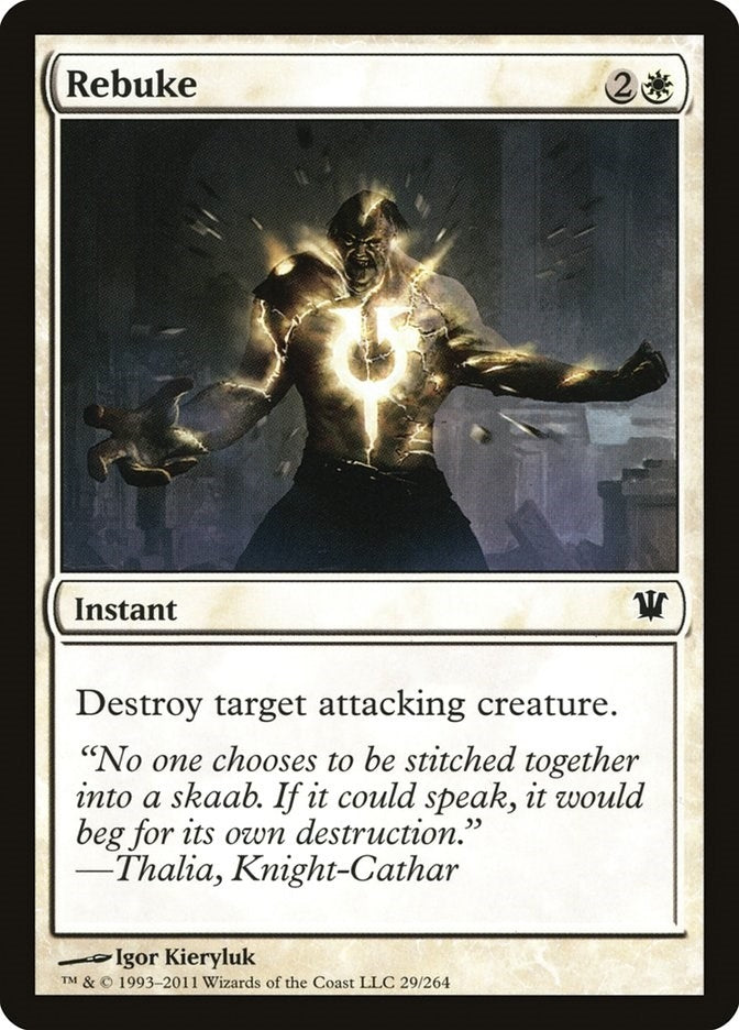 Image for Rebuke (Innistrad) (29) - Magic: The Gathering