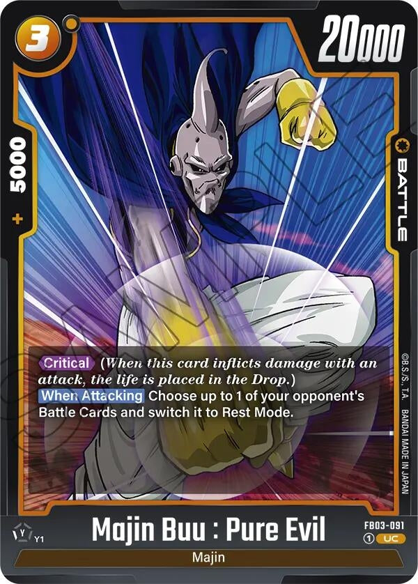 Image for Majin Buu : Pure Evil (Raging Roar) (FB03-091) - Dragon Ball Super: Fusion World