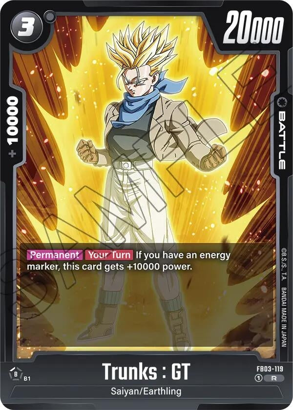 Image for Trunks : GT - FB03-119 (Raging Roar) (FB03-119) - Dragon Ball Super: Fusion World