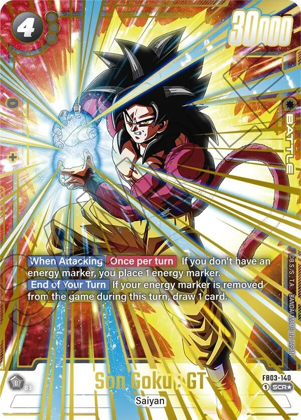 Image for Son Goku : GT - FB03-140 (Alternate Art) (Raging Roar) (FB03-140) - Dragon Ball Super: Fusion World