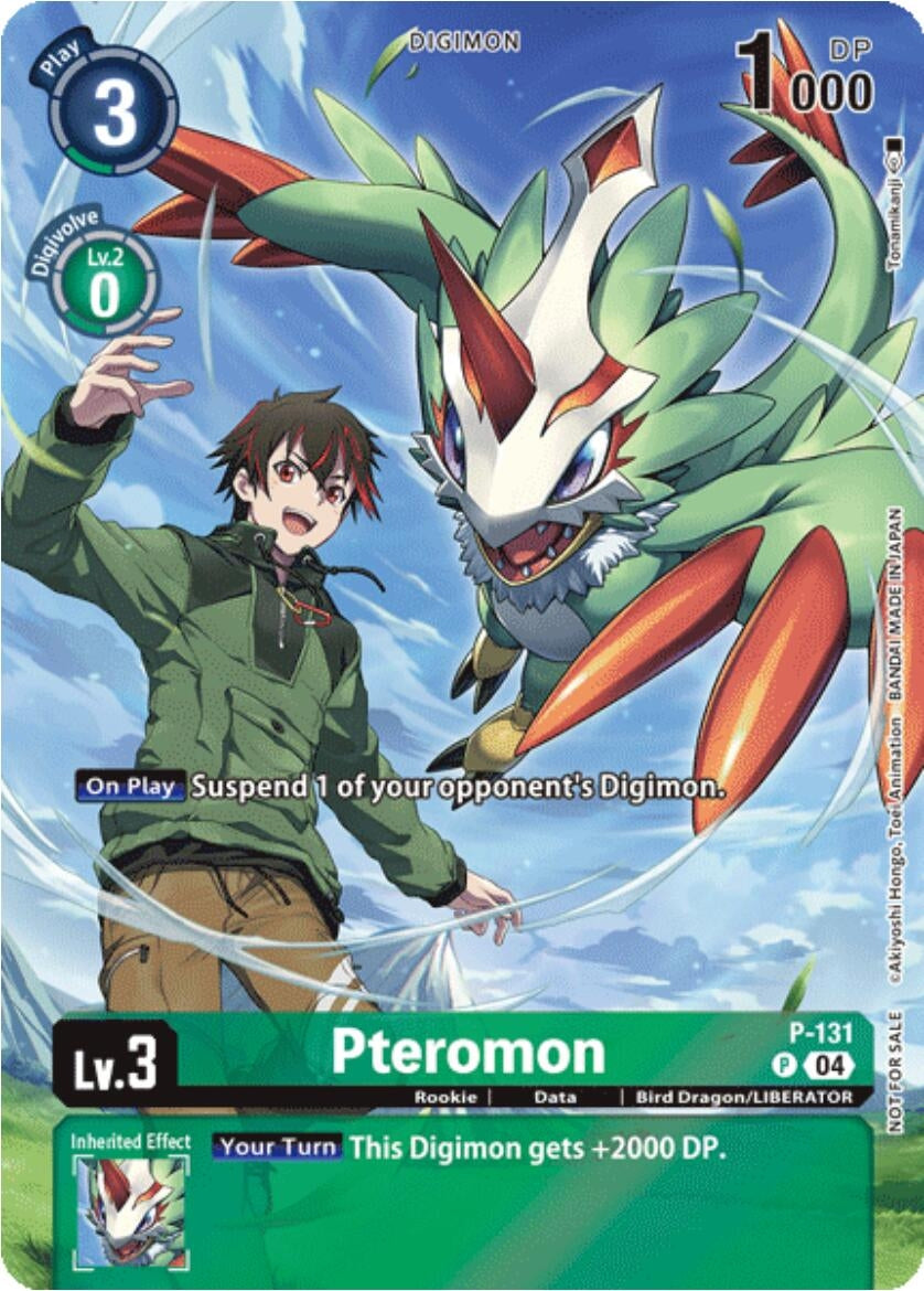Image for Pteromon (Digimon Liberator Promotion) (Textured) (D-PR) (P-131 P) - Digimon Card Game