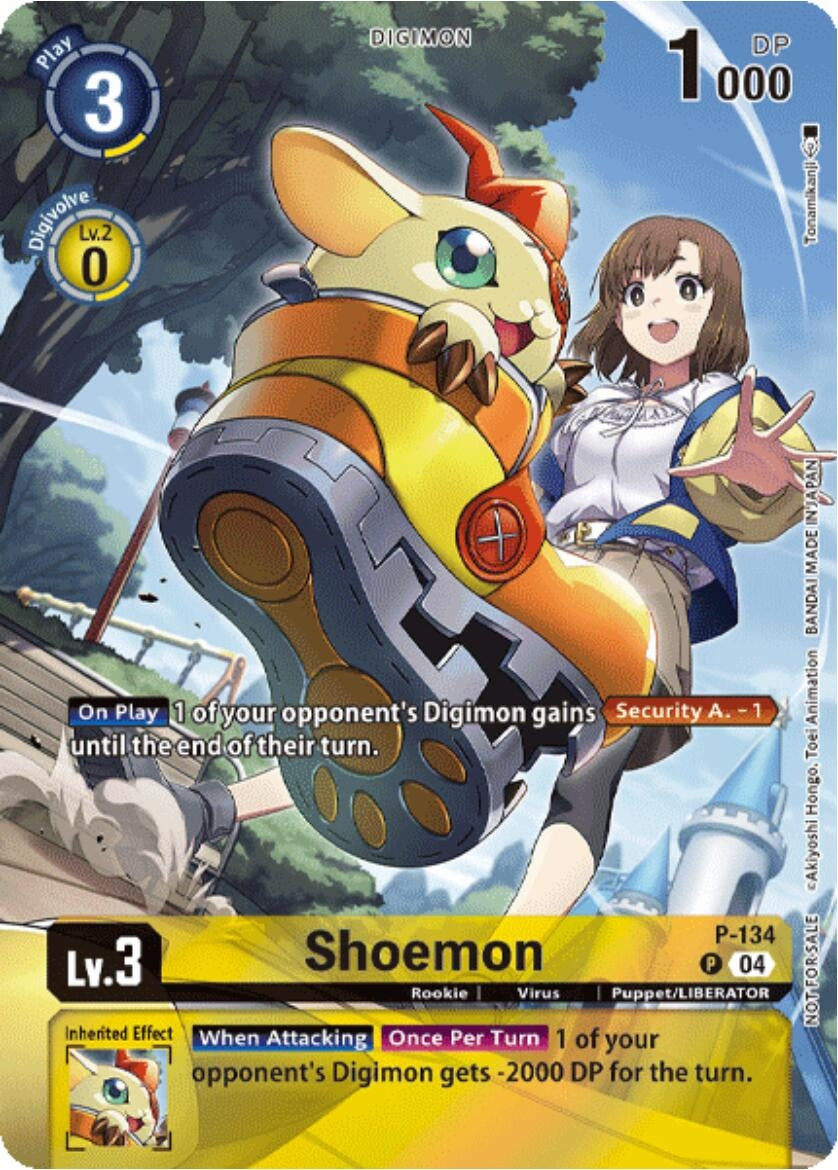 Image for Shoemon (Digimon Liberator Promotion) (Textured) (D-PR) (P-134 P) - Digimon Card Game