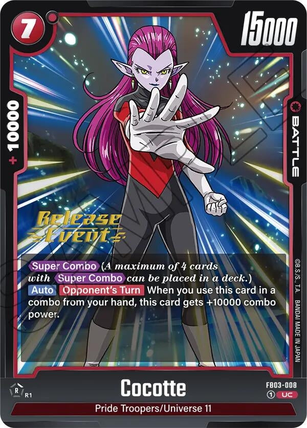 Image for Cocotte (Raging Roar Release Event Cards) (FB03-008) - Dragon Ball Super: Fusion World