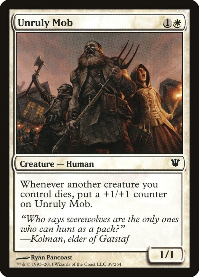 Image for Unruly Mob (Innistrad) (39) - Magic: The Gathering