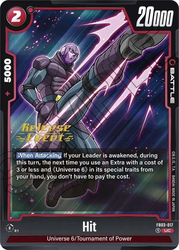 Image for Hit (Raging Roar Release Event Cards) (FB03-017) - Dragon Ball Super: Fusion World