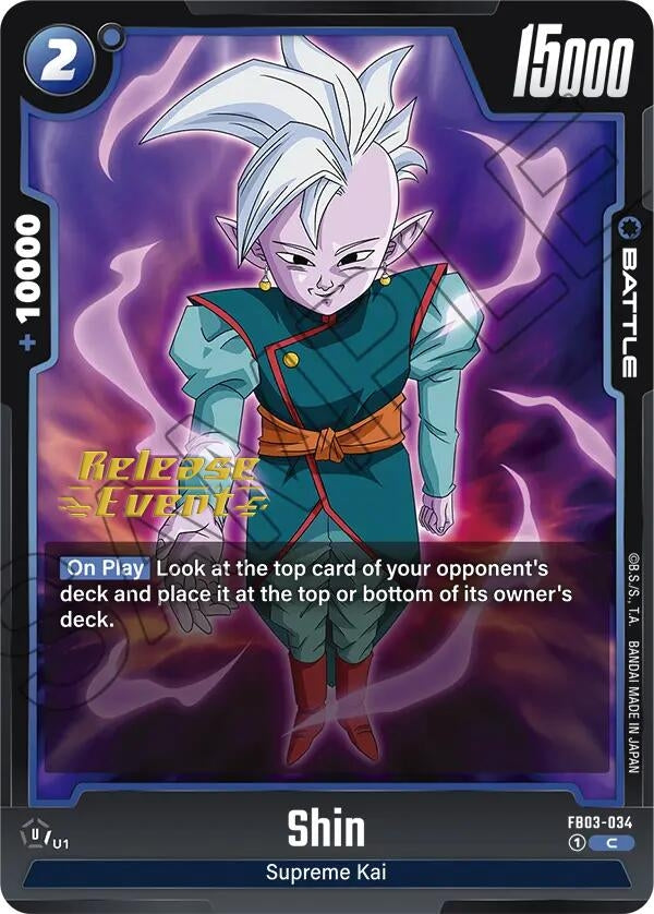 Image for Shin (Raging Roar Release Event Cards) (FB03-034) - Dragon Ball Super: Fusion World