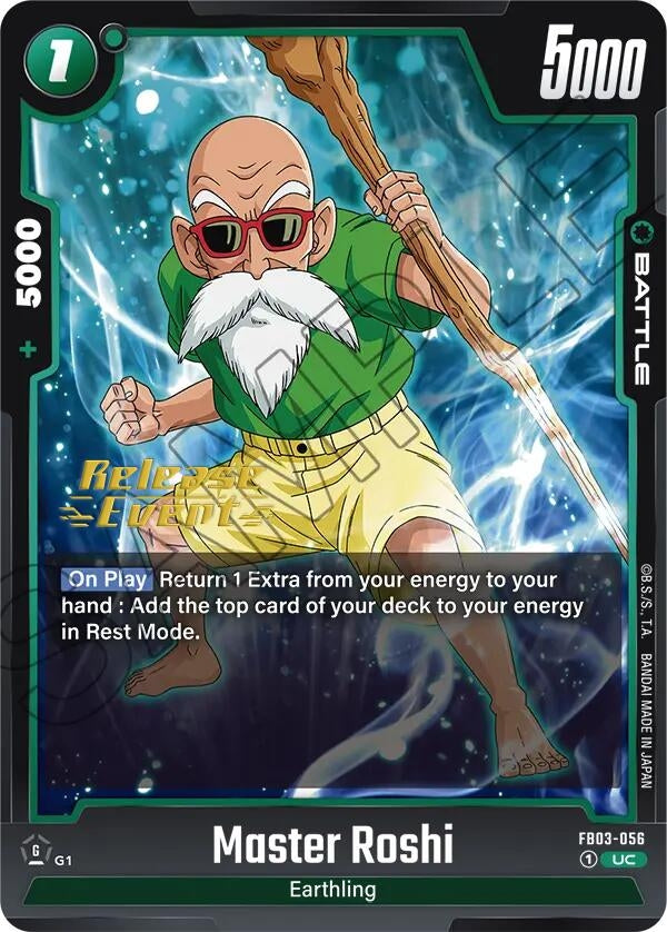 Image for Master Roshi (Raging Roar Release Event Cards) (FB03-056) - Dragon Ball Super: Fusion World