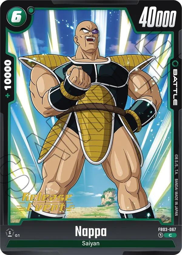 Image for Nappa (Raging Roar Release Event Cards) (FB03-067) - Dragon Ball Super: Fusion World