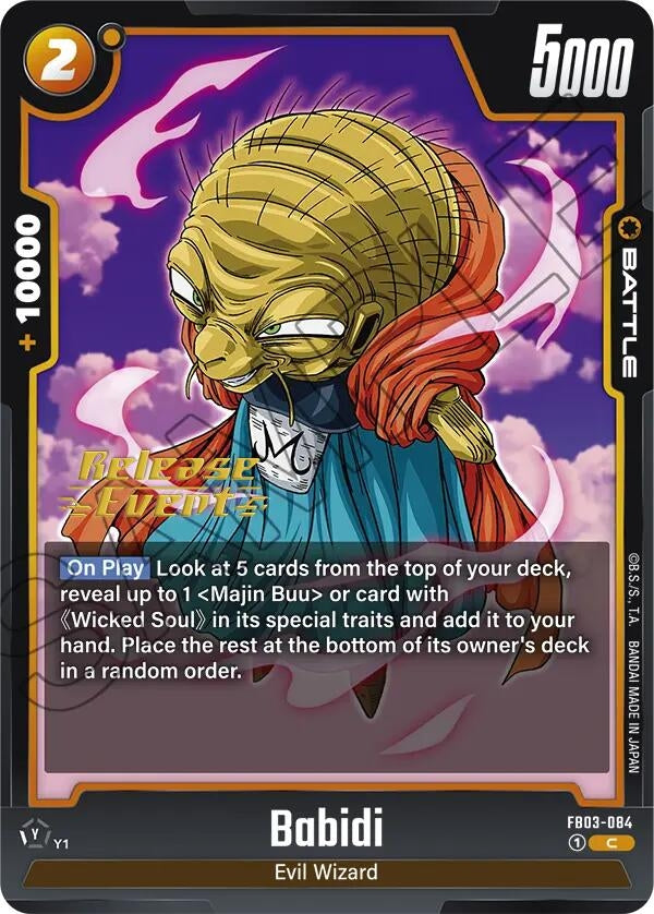 Image for Babidi - FB03-084 (Raging Roar Release Event Cards) (FB03-084) - Dragon Ball Super: Fusion World