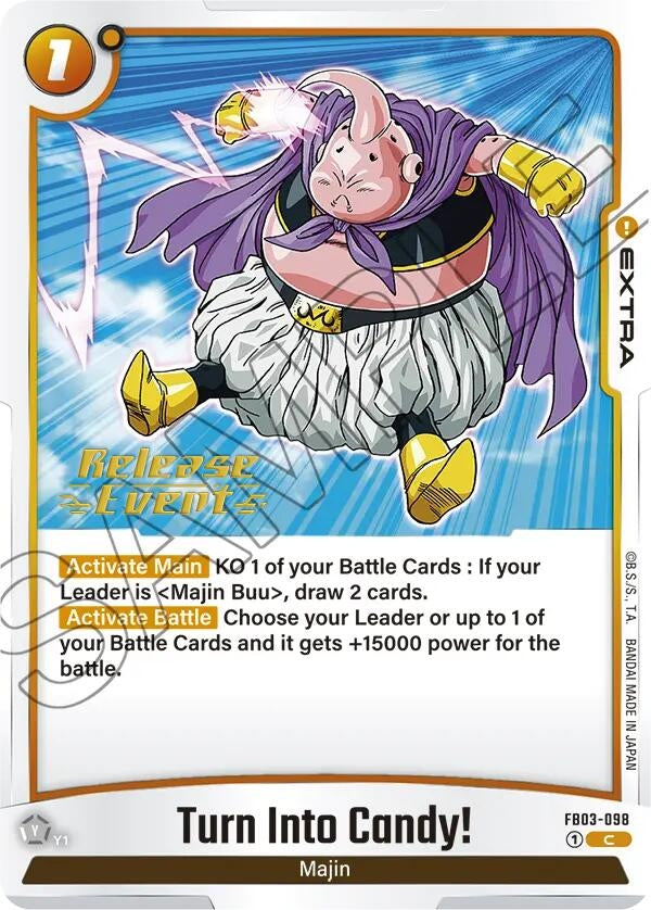 Image for Turn Into Candy! (Raging Roar Release Event Cards) (FB03-098) - Dragon Ball Super: Fusion World