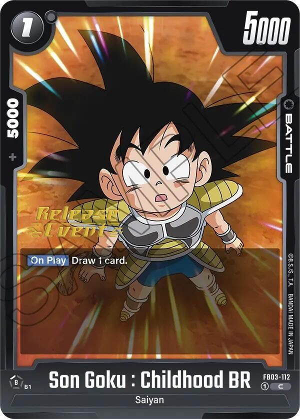 Image for Son Goku : Childhood BR (Raging Roar Release Event Cards) (FB03-112) - Dragon Ball Super: Fusion World