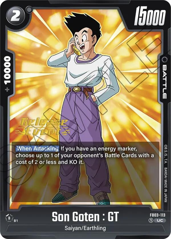 Image for Son Goten : GT (Raging Roar Release Event Cards) (FB03-113) - Dragon Ball Super: Fusion World