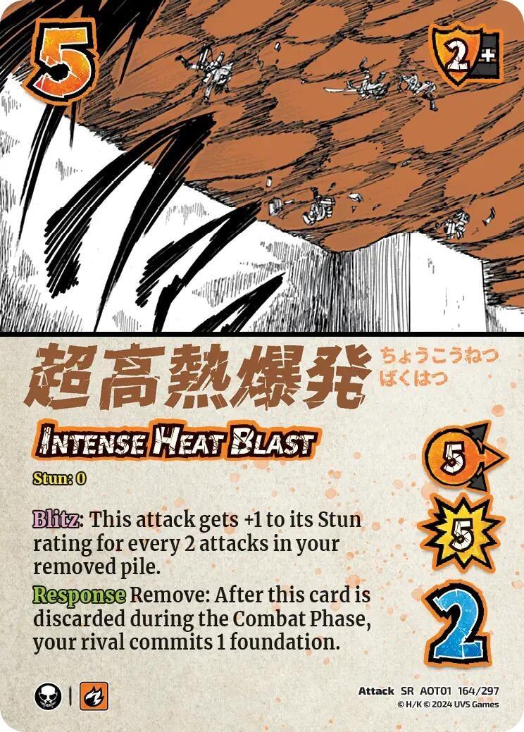 Image for Intense Heat Blast (Attack on Titan: Battle for Humanity) (164/297) - UniVersus