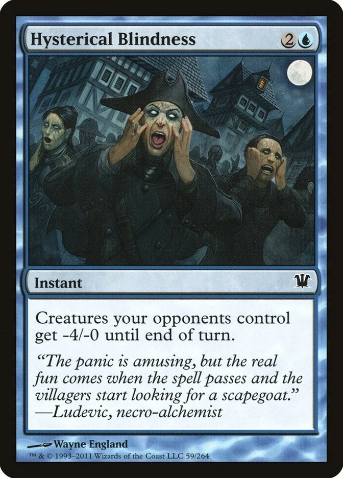 Image for Hysterical Blindness (Innistrad) (59) - Magic: The Gathering