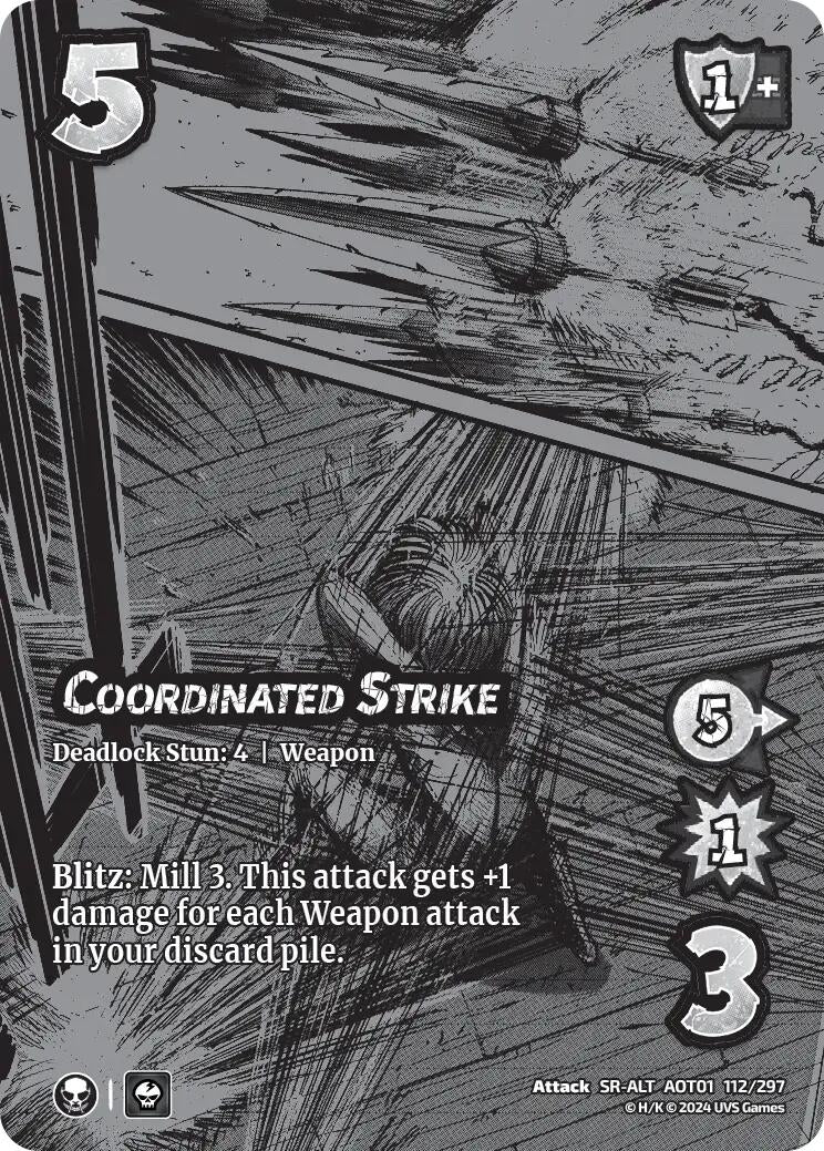 Image for Coordinated Strike (Alternate Art) (Attack on Titan: Battle for Humanity) (112/297) - UniVersus