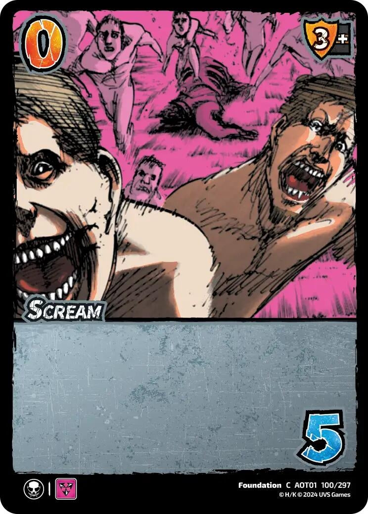 Image for Scream (Attack on Titan: Battle for Humanity) (100/297) - UniVersus