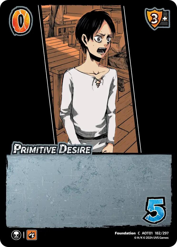 Image for Primitive Desire (Attack on Titan: Battle for Humanity) (182/297) - UniVersus