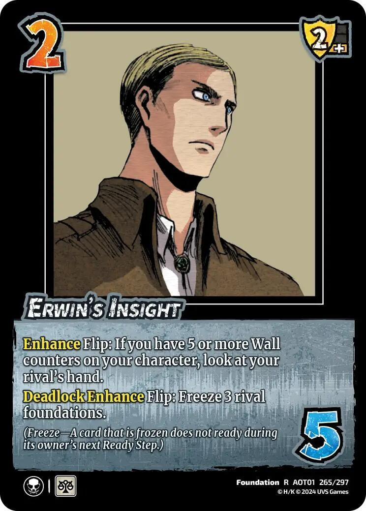 Image for Erwin's Insight (Attack on Titan: Battle for Humanity) (265/297) - UniVersus